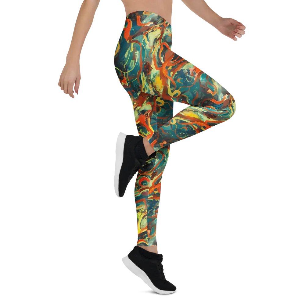 Chromatic Vortex on Leggings — Right