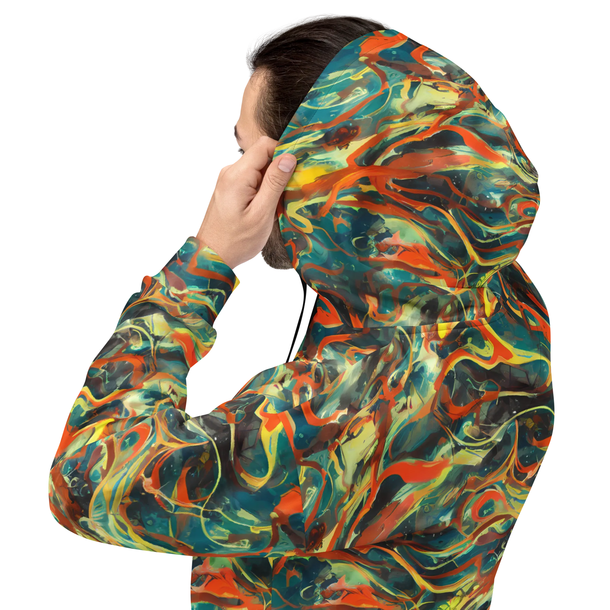 Chromatic Vortex on Hoodie — Back