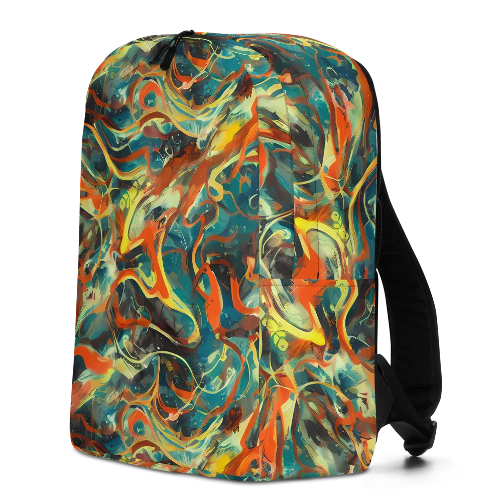 Chromatic Vortex on Minimalist Backpack — Left
