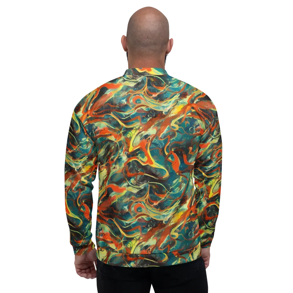 Chromatic Vortex on Bomber Jacket — Back