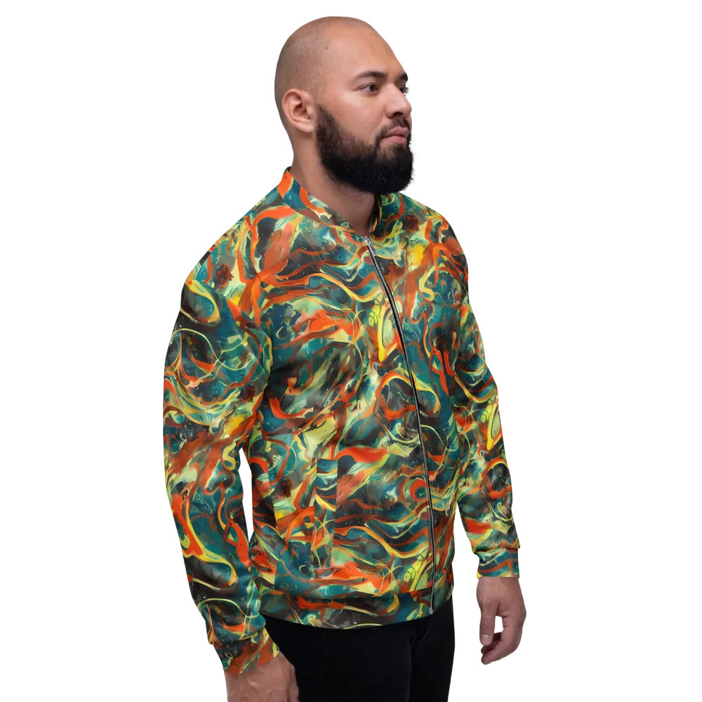 Chromatic Vortex on Bomber Jacket — Right