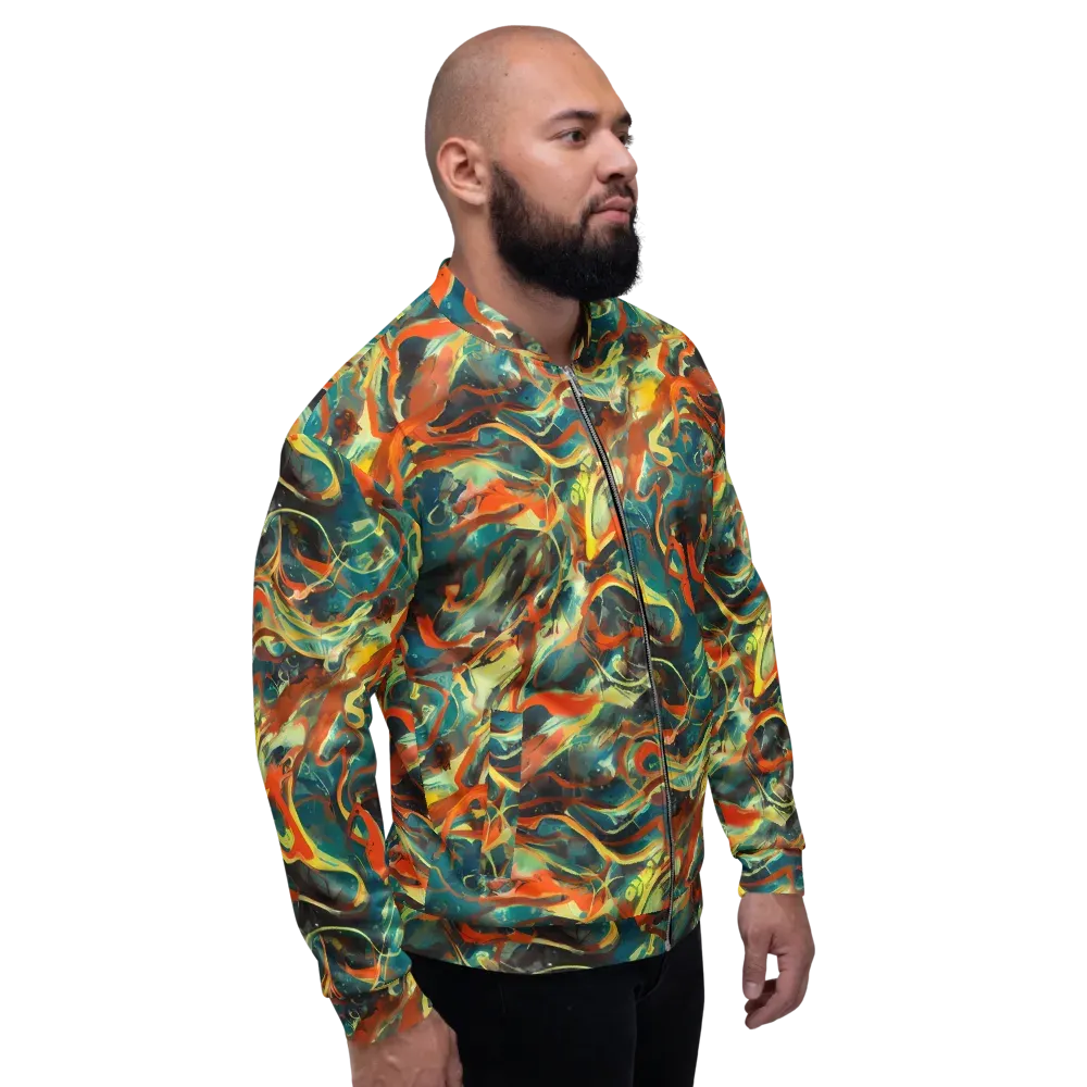 Chromatic Vortex on Bomber Jacket — Right