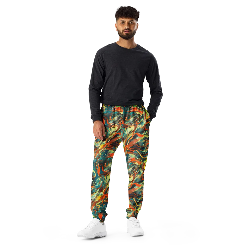 Chromatic Vortex on Men's Joggers — Front