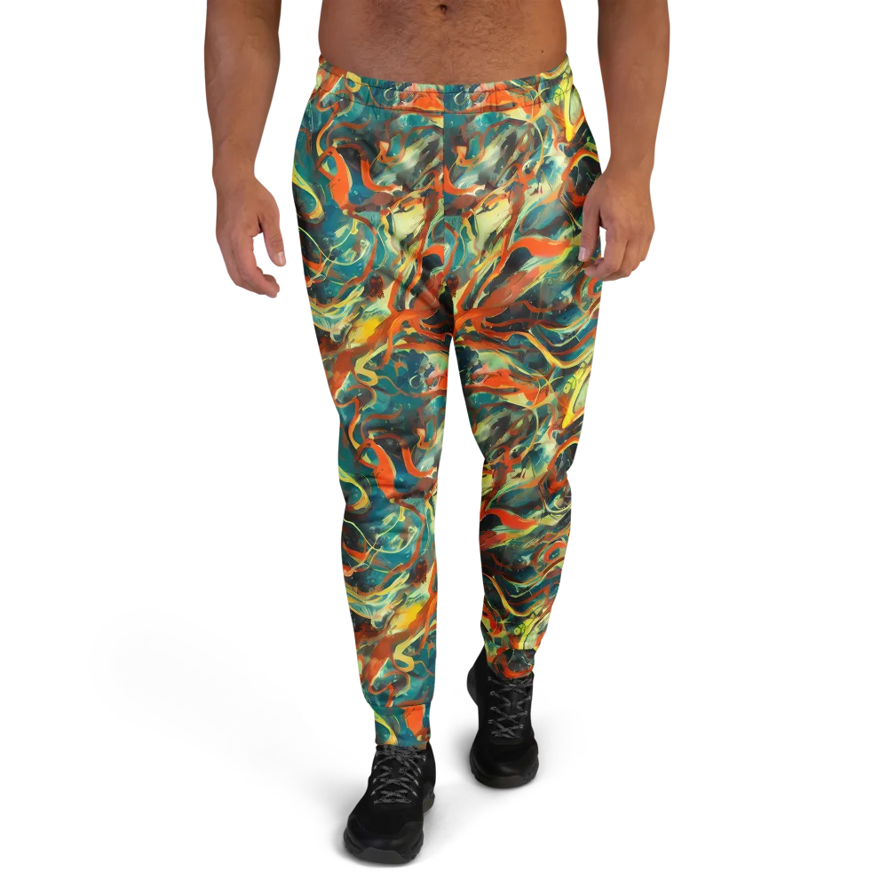 Chromatic Vortex on Men's Joggers — Front