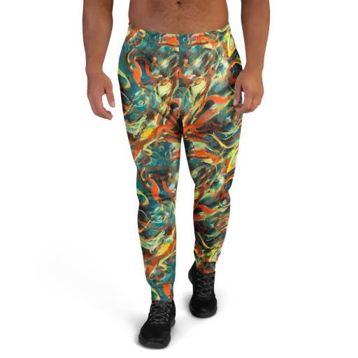 Chromatic Vortex on a Men's Joggers