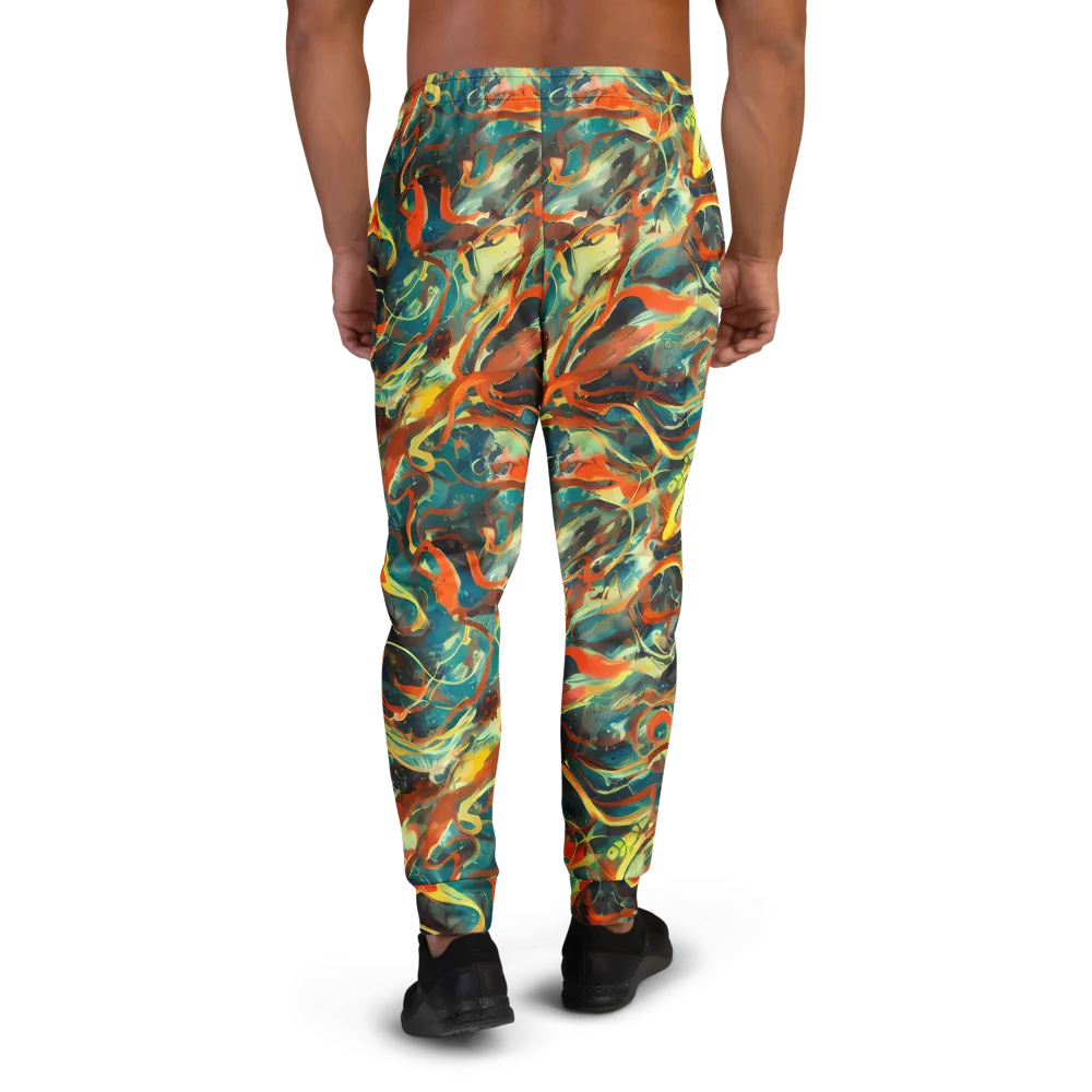 Chromatic Vortex on Men's Joggers — Back