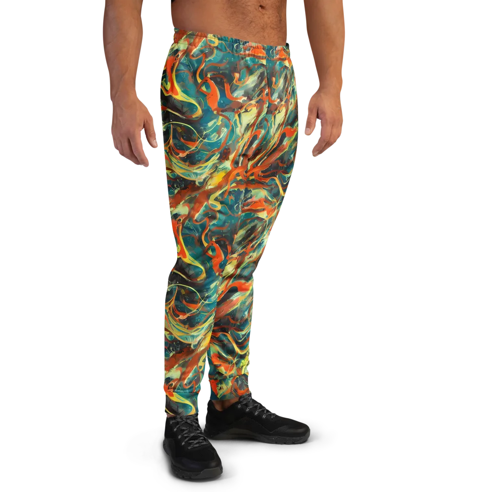 Chromatic Vortex on Men's Joggers — Right