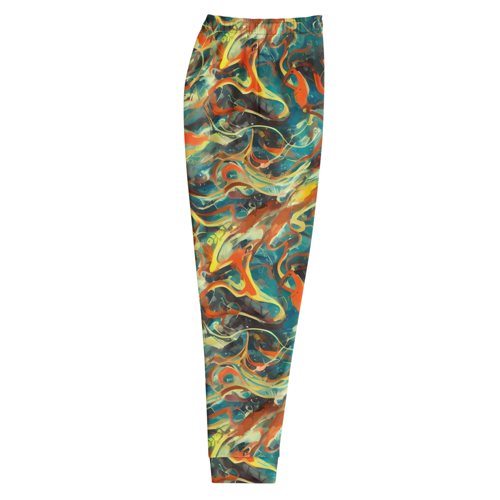 Chromatic Vortex on Men's Joggers — Right