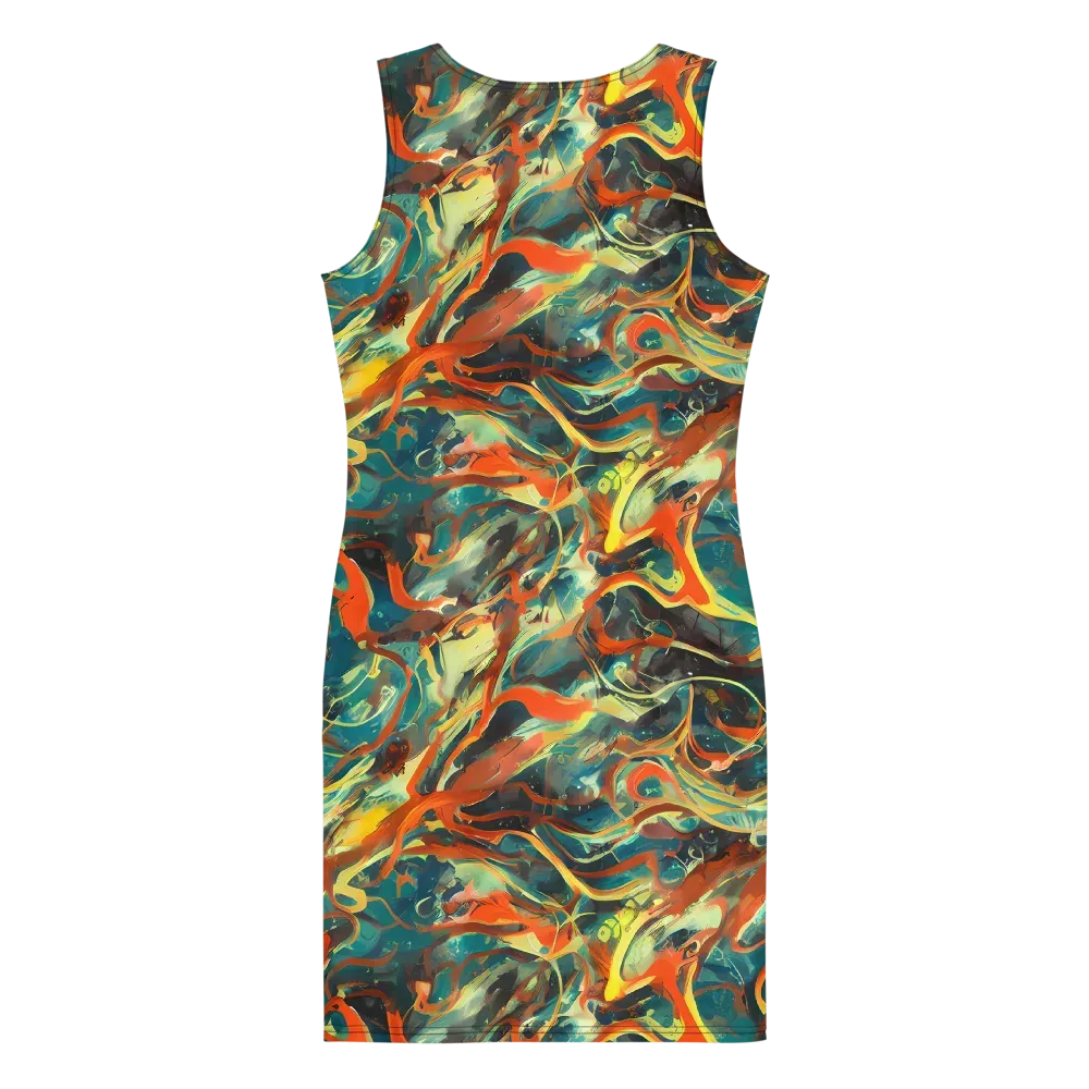 Chromatic Vortex on Bodycon Dress — Back
