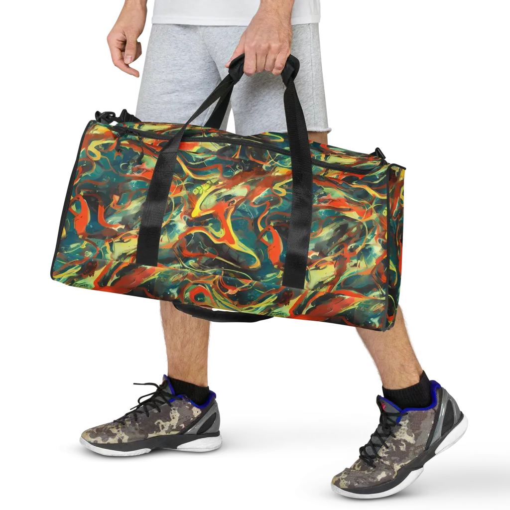Chromatic Vortex on Duffle Bag — Front
