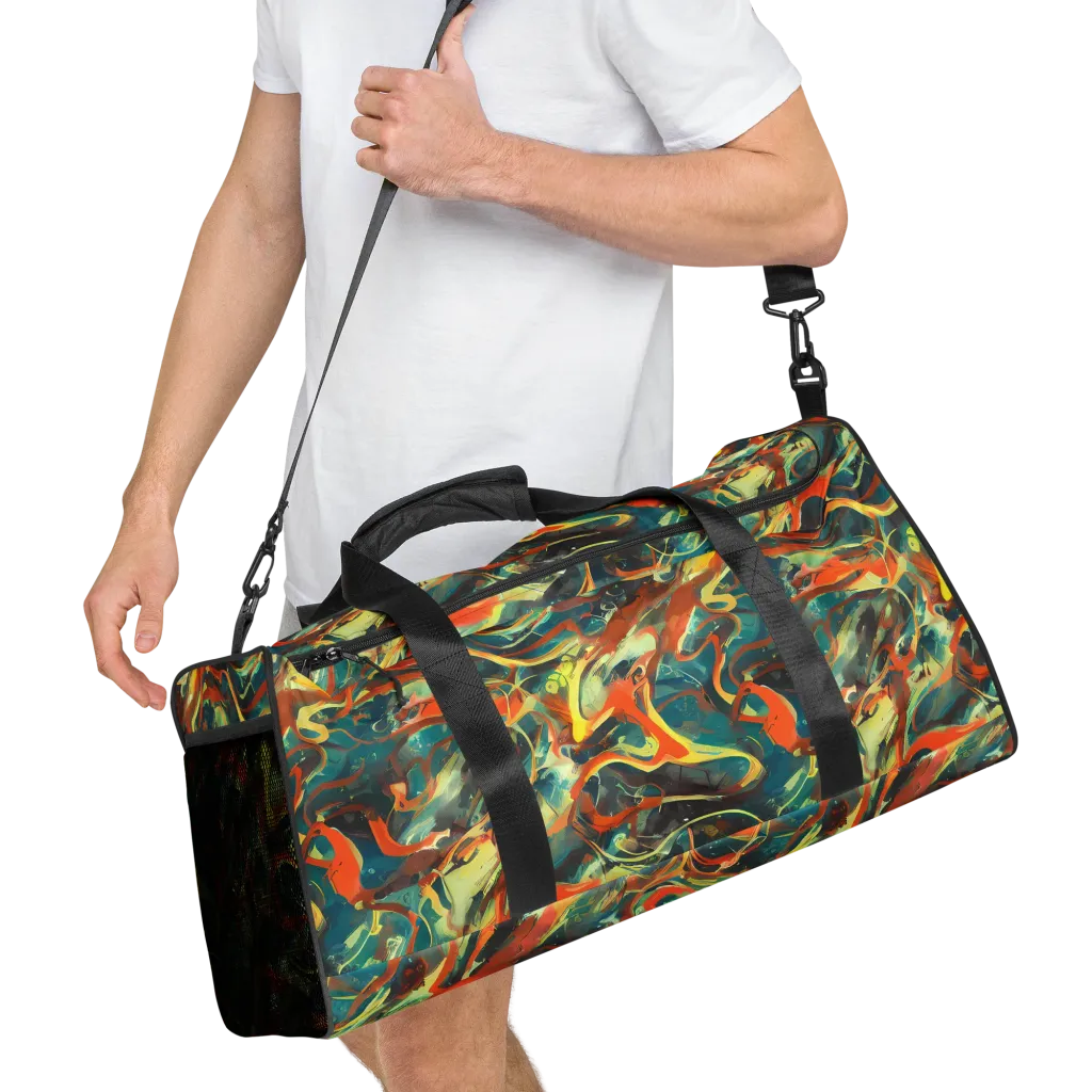 Chromatic Vortex on Duffle Bag — Right Front