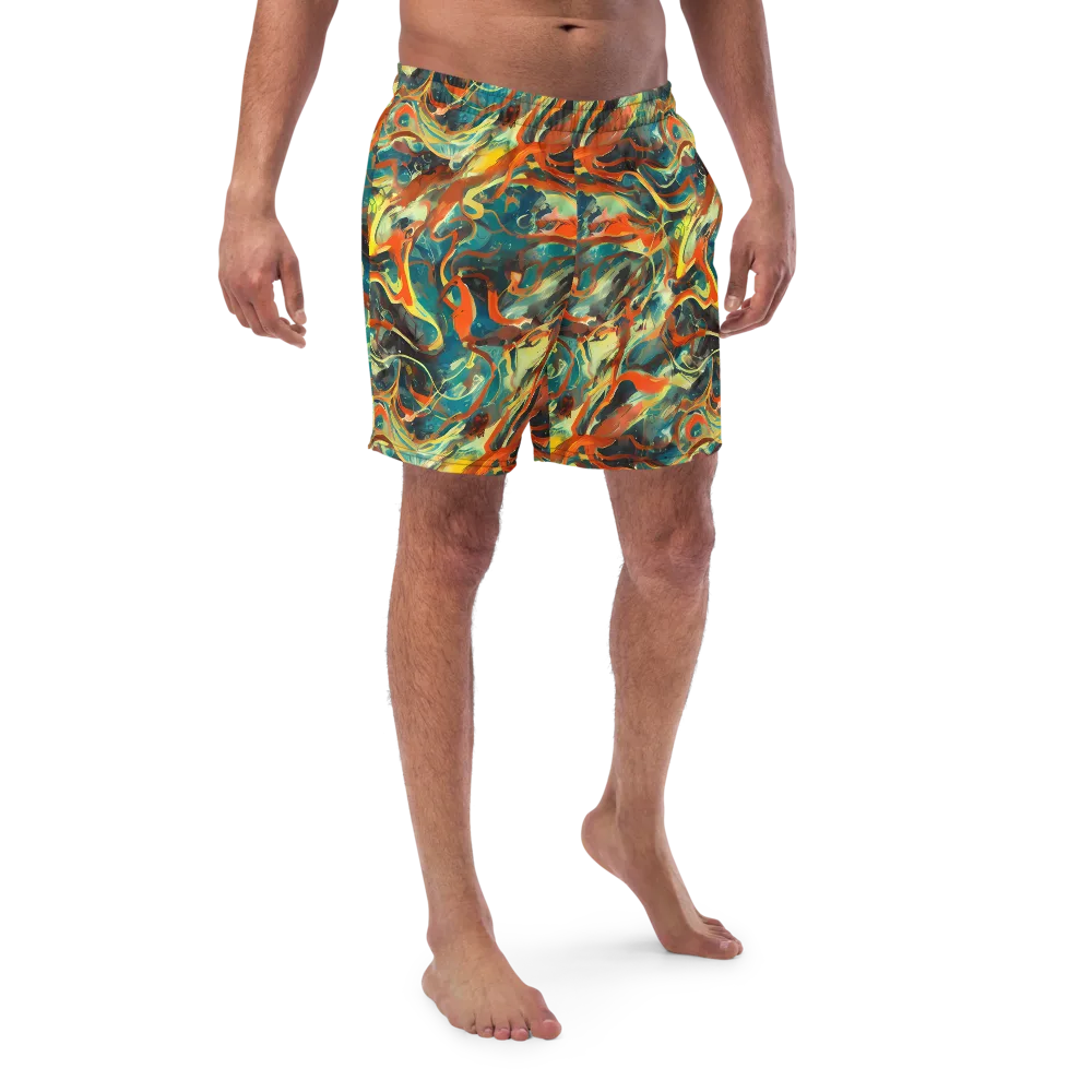 Chromatic Vortex on Swim Trunks — Front