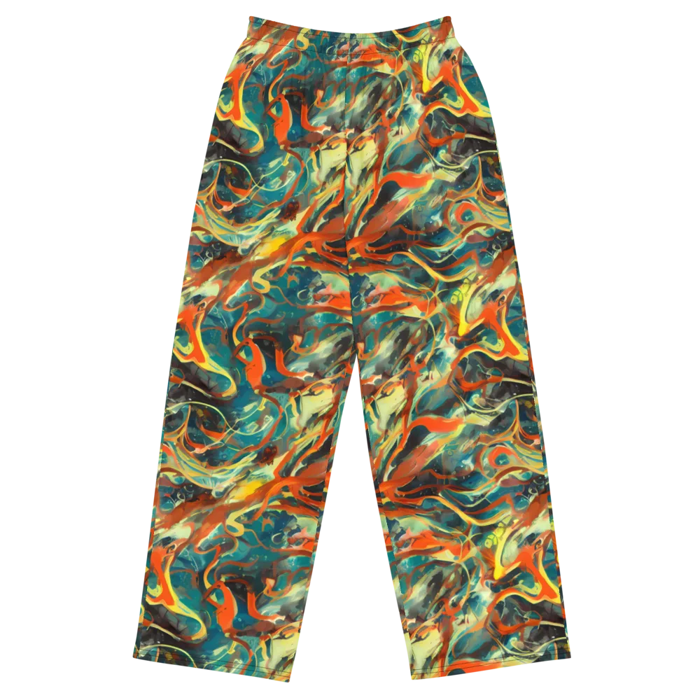Chromatic Vortex on Wide-Leg Pants — Front