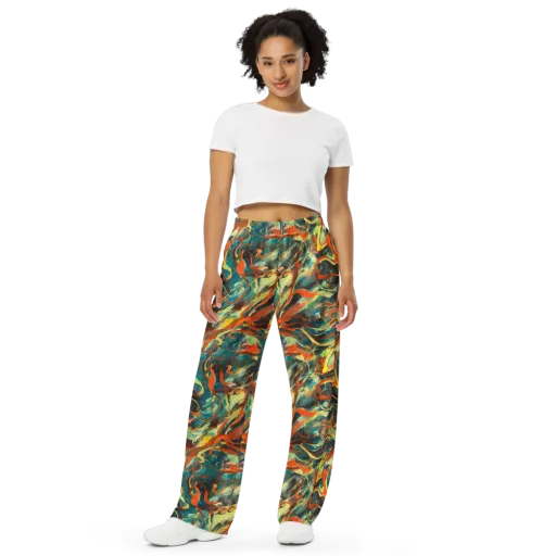 Chromatic Vortex on a Wide-Leg Pants