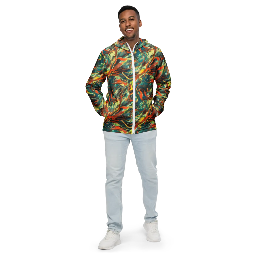 Chromatic Vortex on Men's Windbreaker — Front