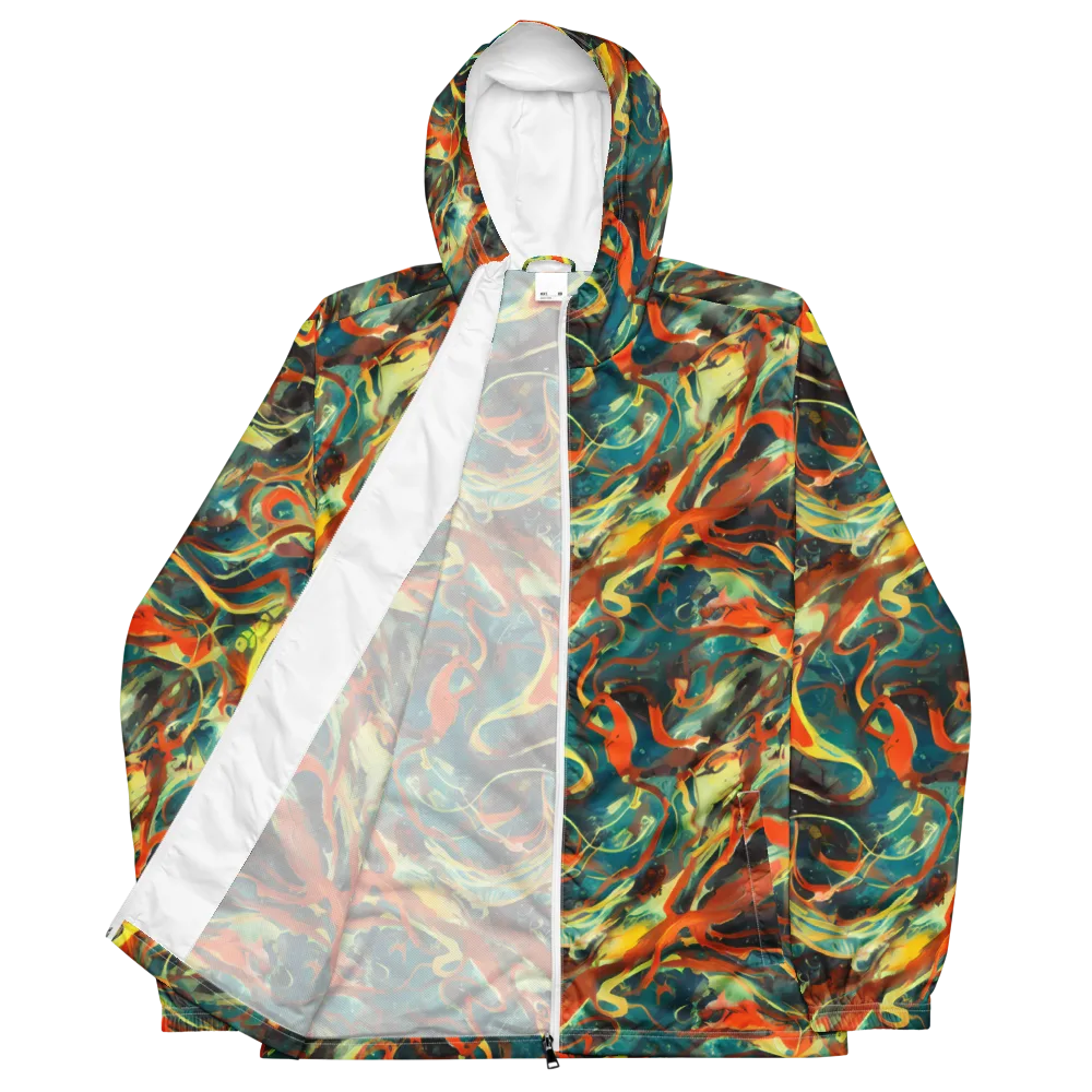 Chromatic Vortex on Men's Windbreaker — Front