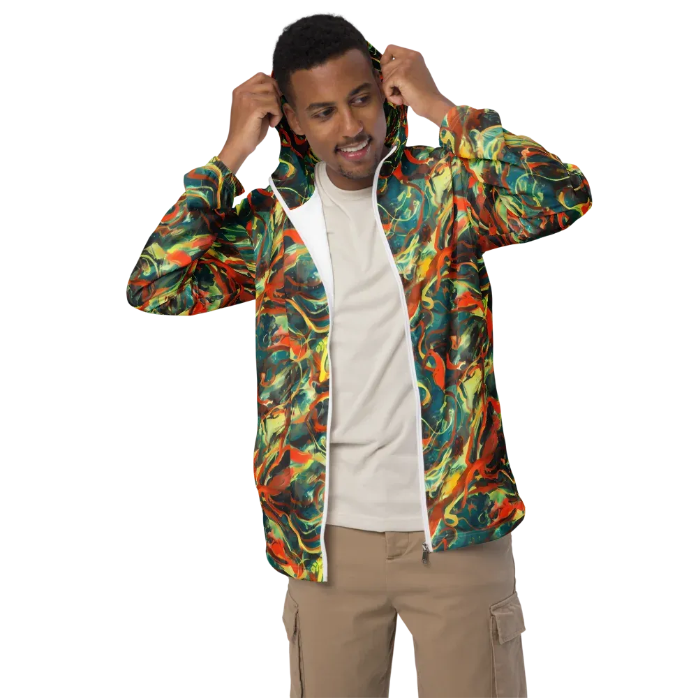 Chromatic Vortex on Men's Windbreaker — Front
