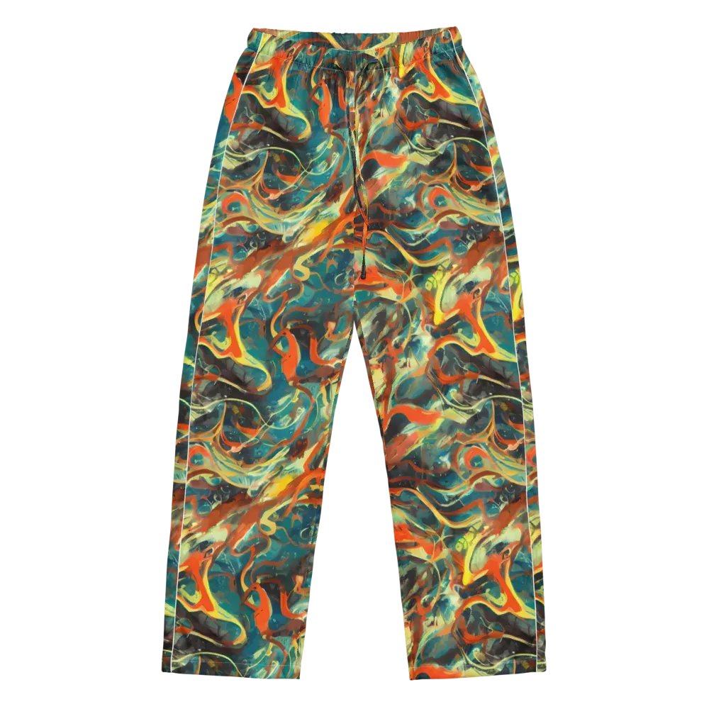 Chromatic Vortex on Women's Pajama Pants — Front