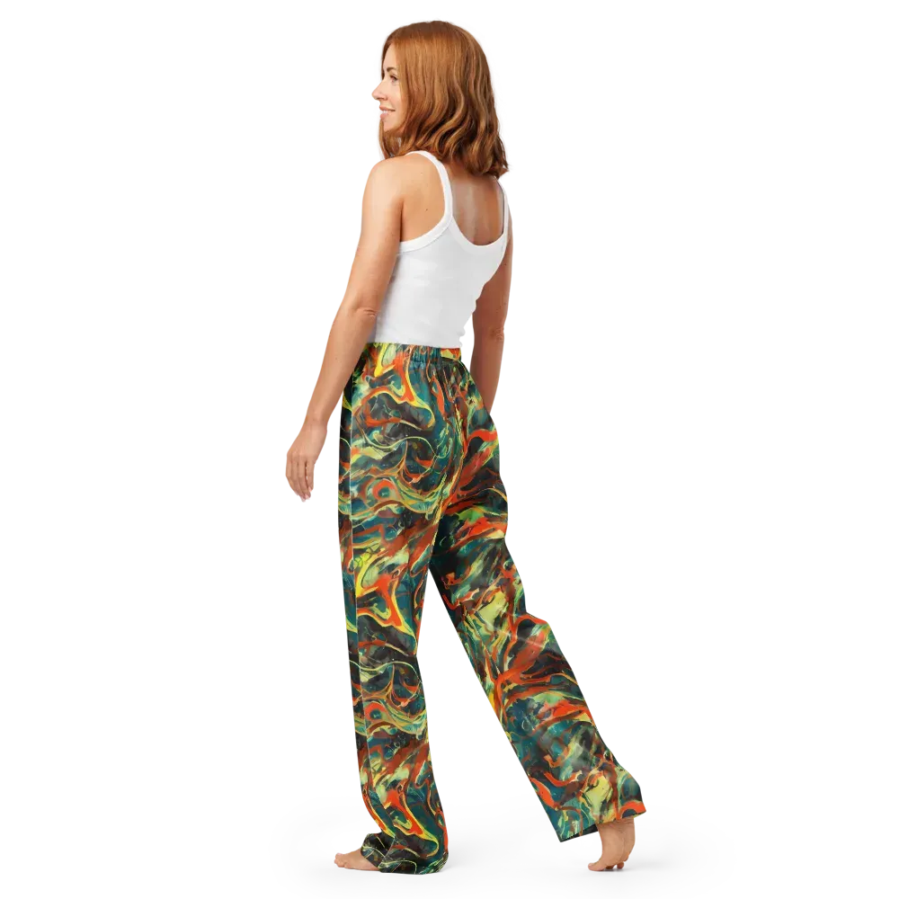 Chromatic Vortex on Women's Pajama Pants — Back