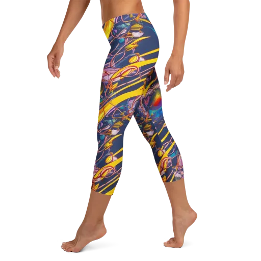 Vector Rhapsody on a Capri Leggings