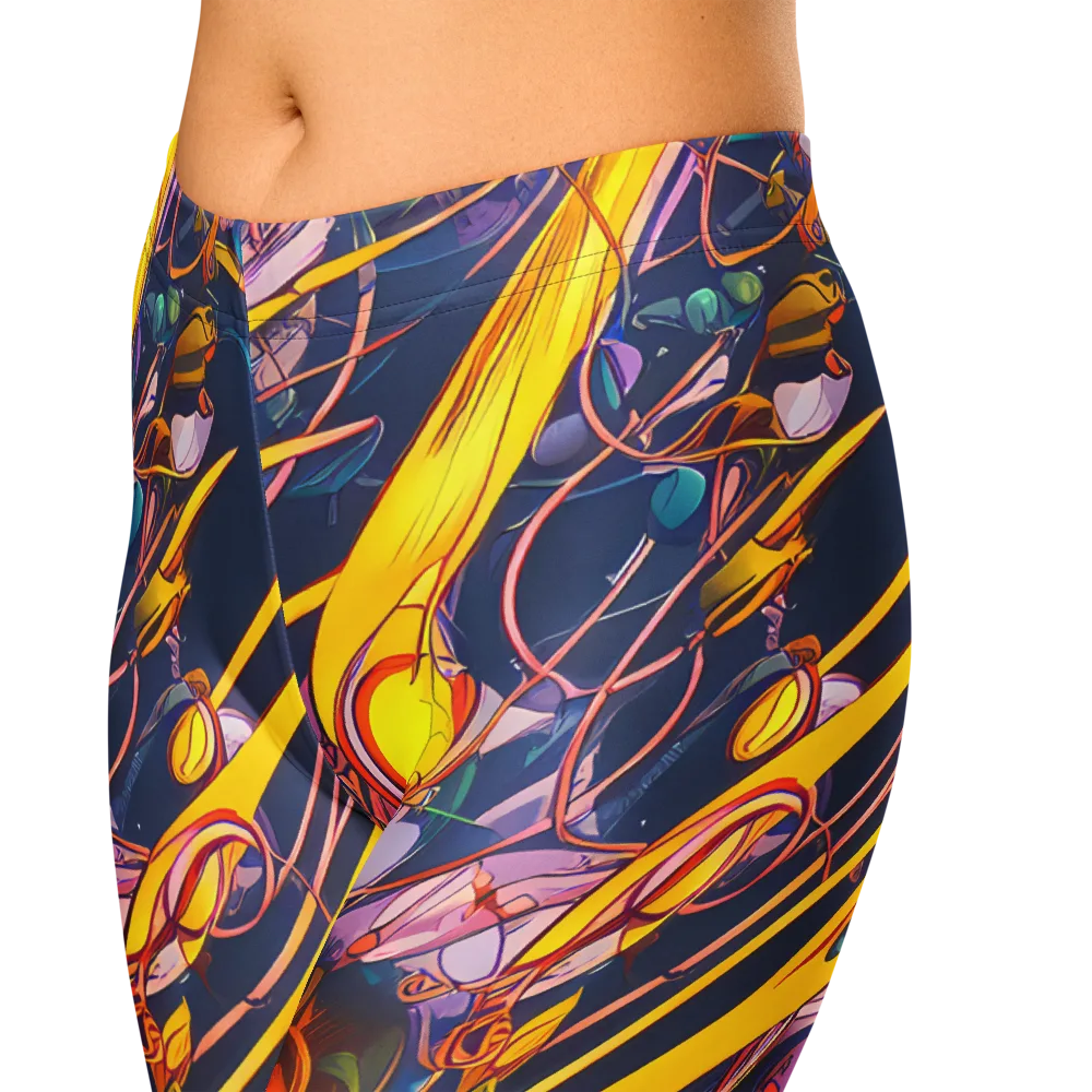 Vector Rhapsody on Capri Leggings — Zoomed-in