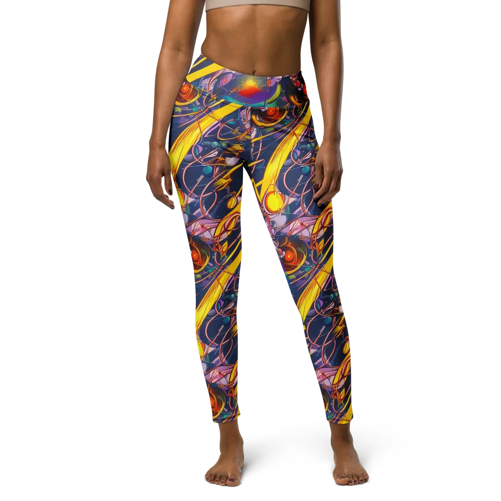 Vector Rhapsody on Yoga Leggings — Front