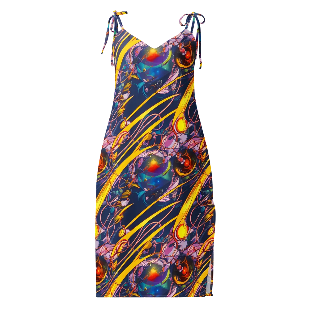 Vector Rhapsody on Slip Dress — Front