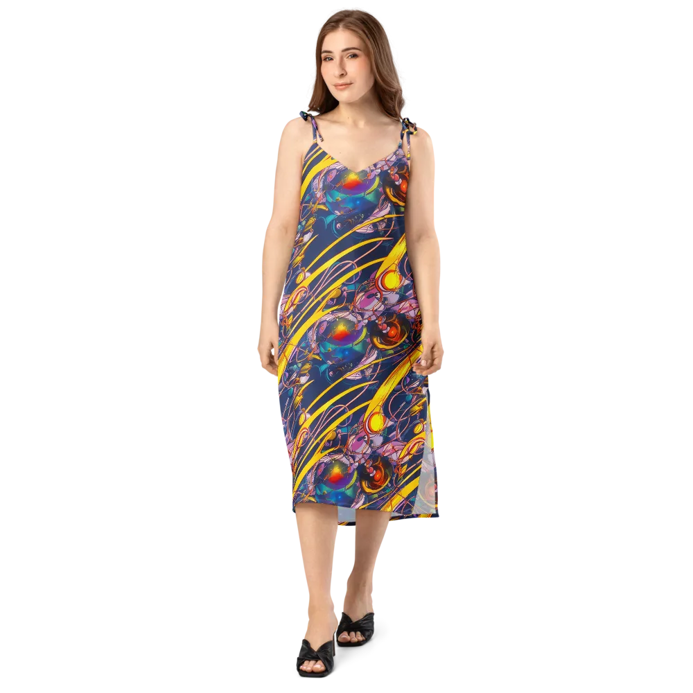 Vector Rhapsody on Slip Dress — Front