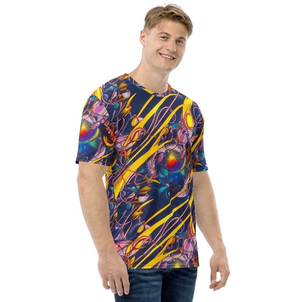 Vector Rhapsody on Men's Crew Neck T-Shirt — Right