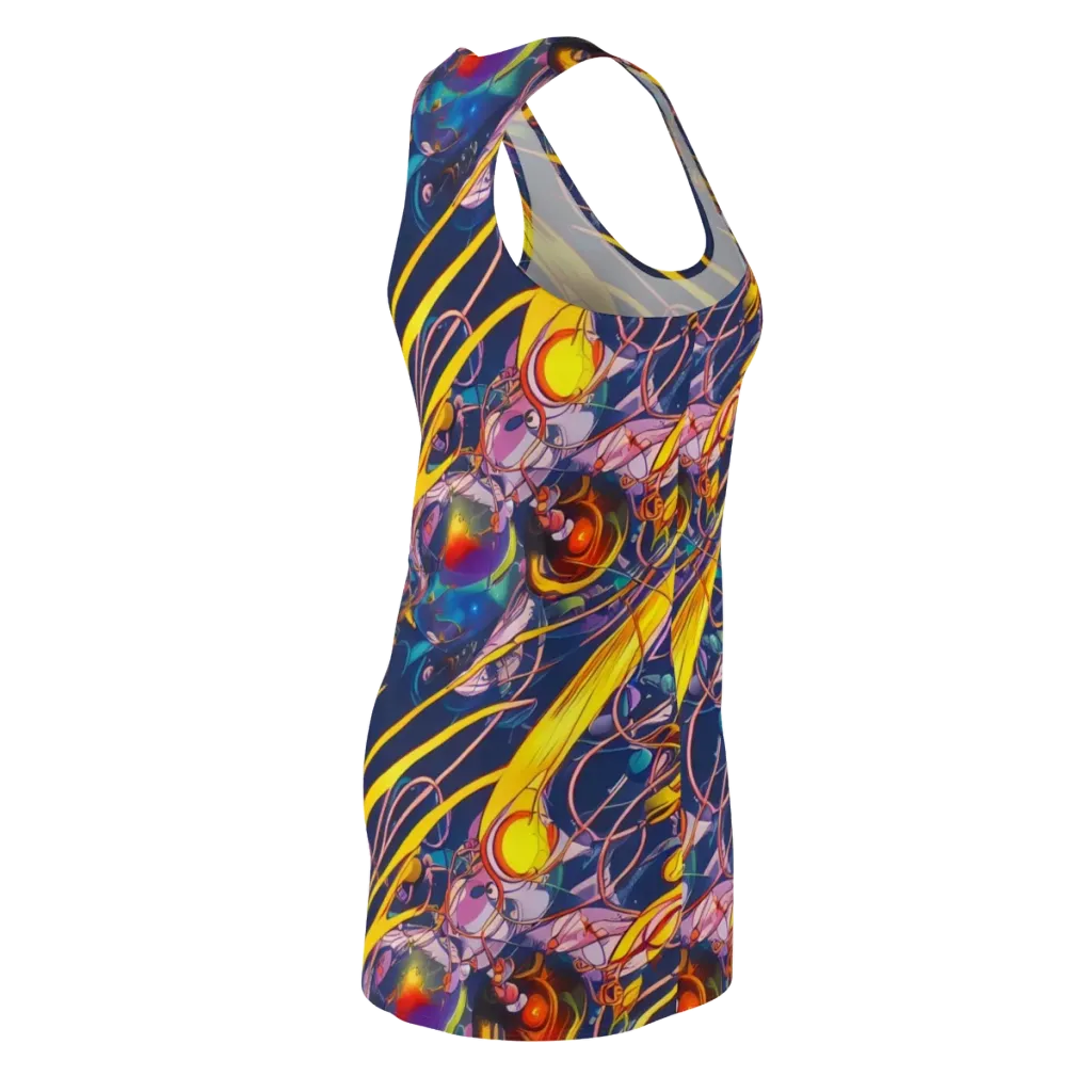 Vector Rhapsody on Racerback Dress — Back Side