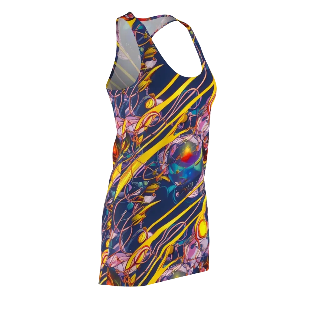 Vector Rhapsody on Racerback Dress — Front Side