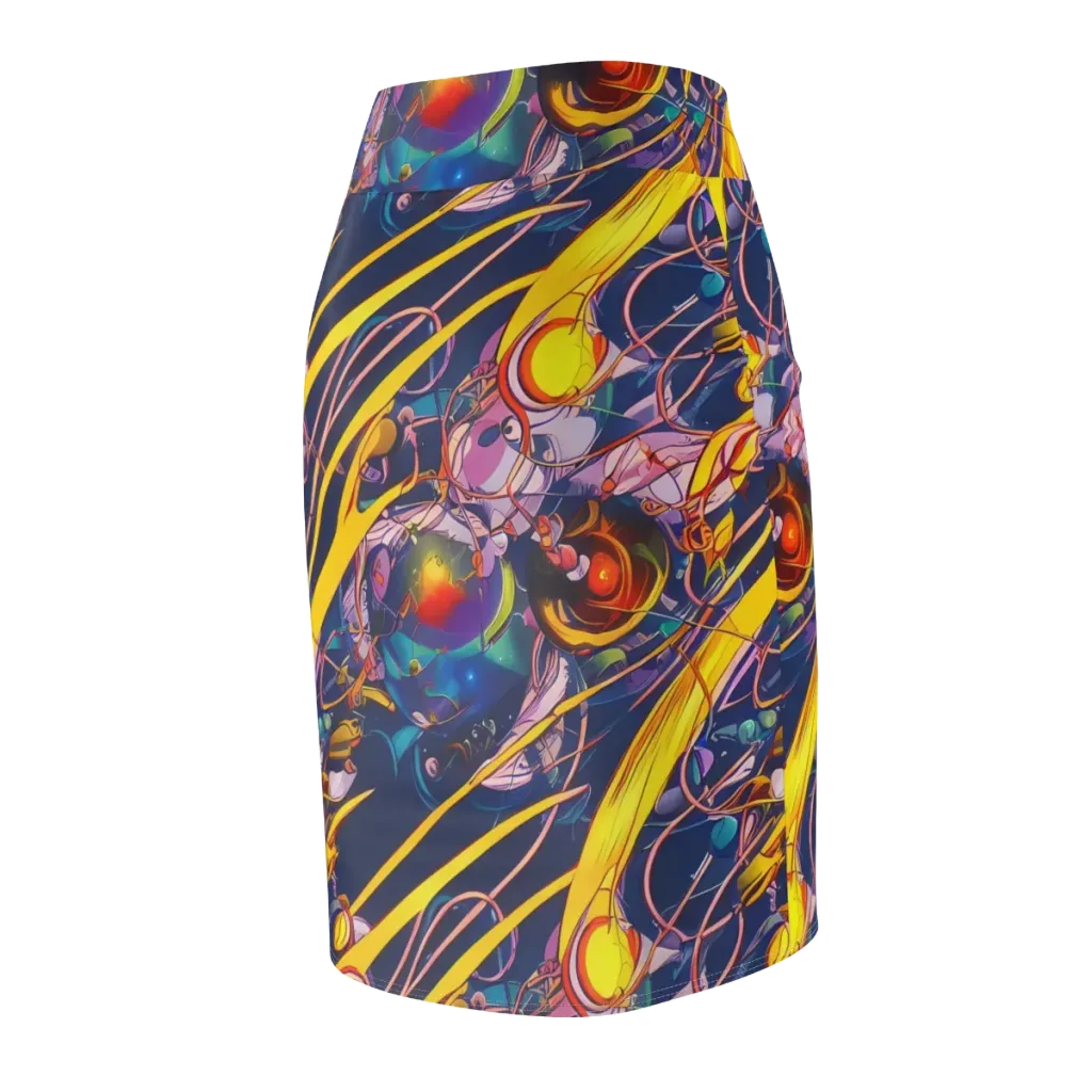 Vector Rhapsody on Pencil Skirt — Back Side