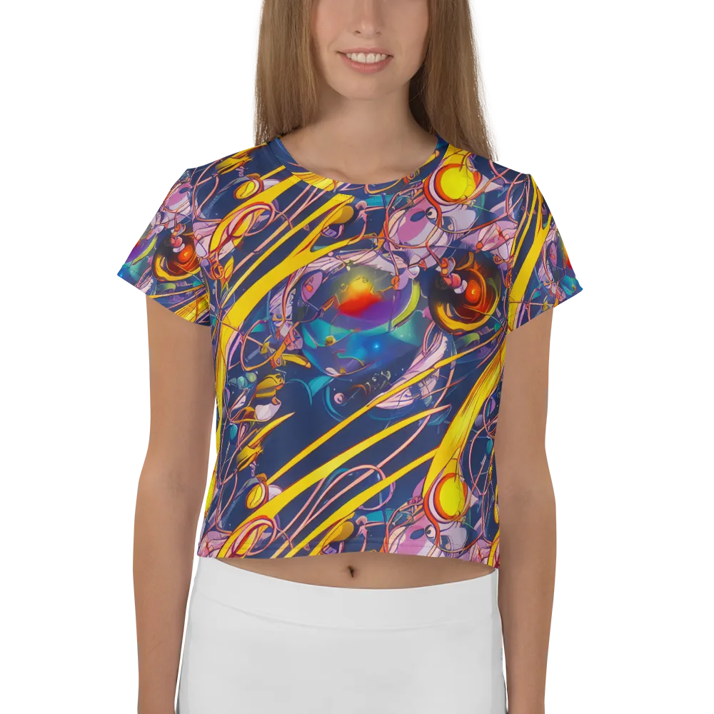 Vector Rhapsody on Crop Tee — Front