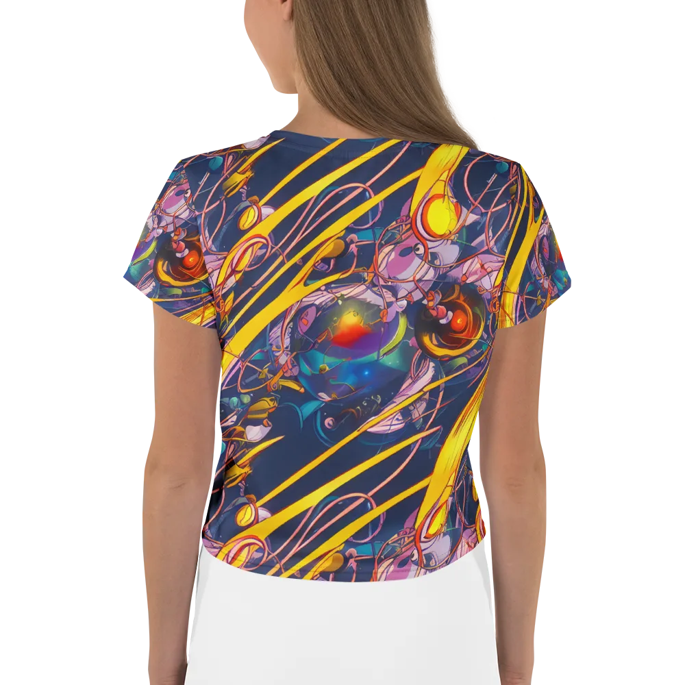 Vector Rhapsody on Crop Tee — Back