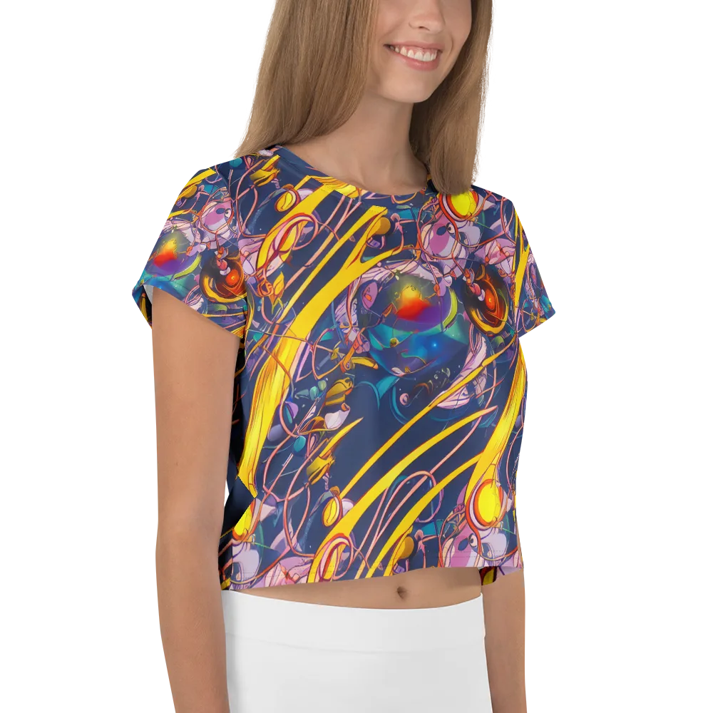 Vector Rhapsody on Crop Tee — Right