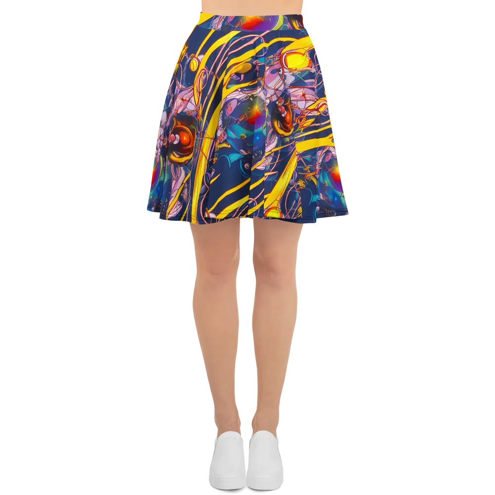 Vector Rhapsody on Skater Skirt — Front
