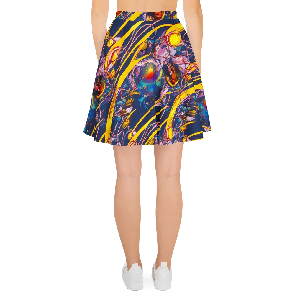 Vector Rhapsody on Skater Skirt — Back