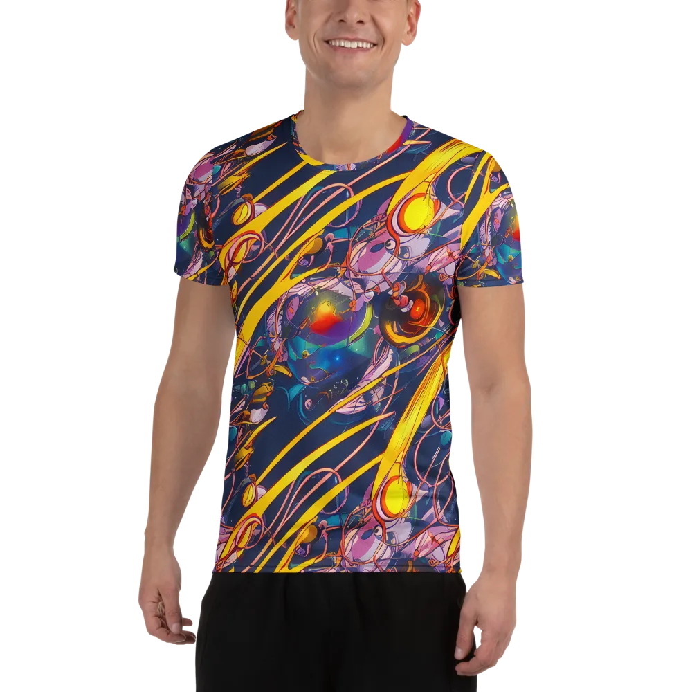 Vector Rhapsody on Men's Athletic T-Shirt — Front