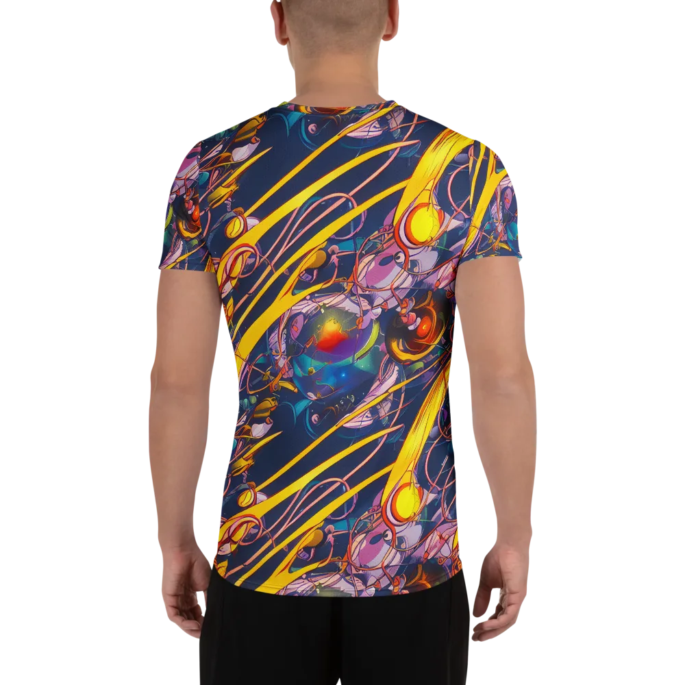Vector Rhapsody on Men's Athletic T-Shirt — Back