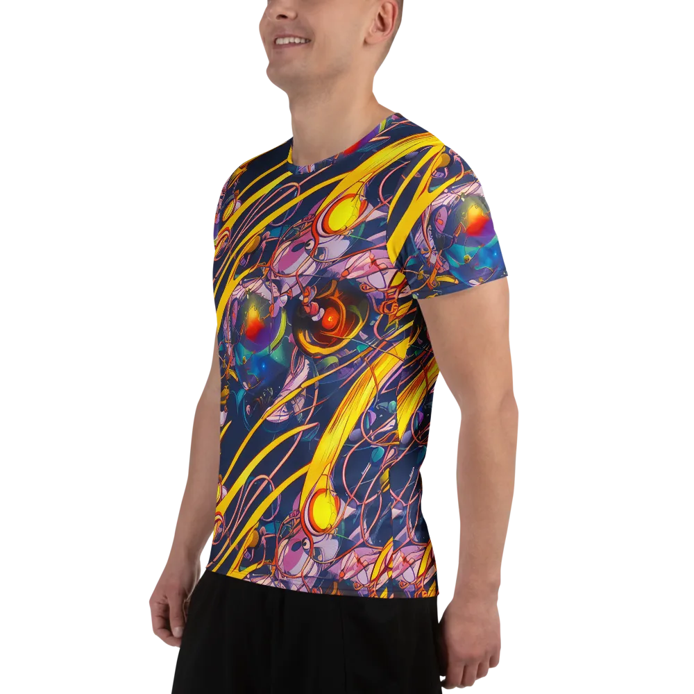 Vector Rhapsody on Men's Athletic T-Shirt — Left