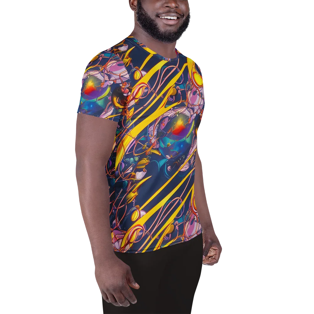 Vector Rhapsody on Men's Athletic T-Shirt — Right