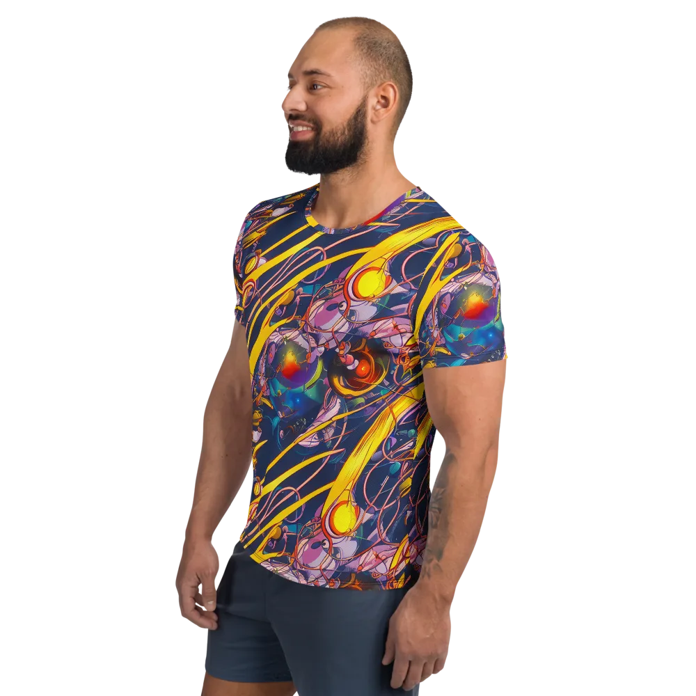 Vector Rhapsody on Men's Athletic T-Shirt — Left