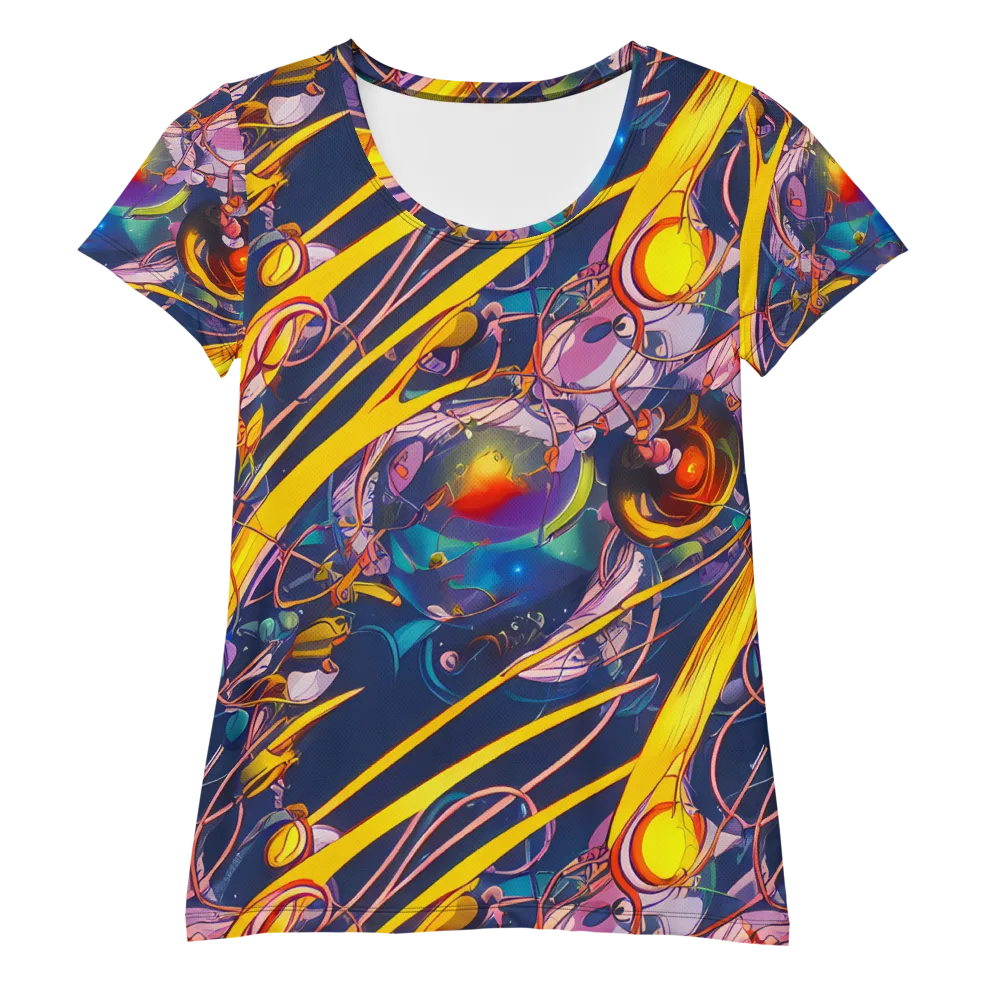Vector Rhapsody on Women's Athletic T-Shirt — Front
