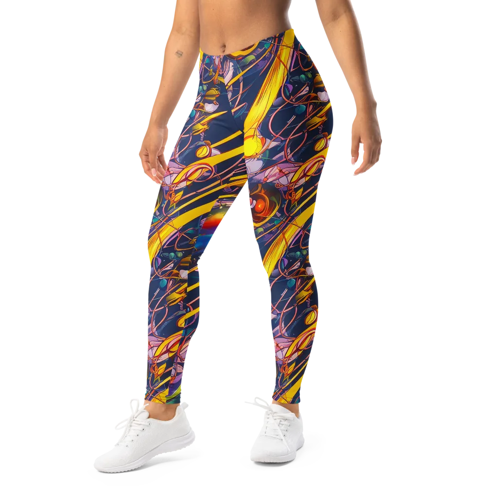 Vector Rhapsody on Leggings — Left Front