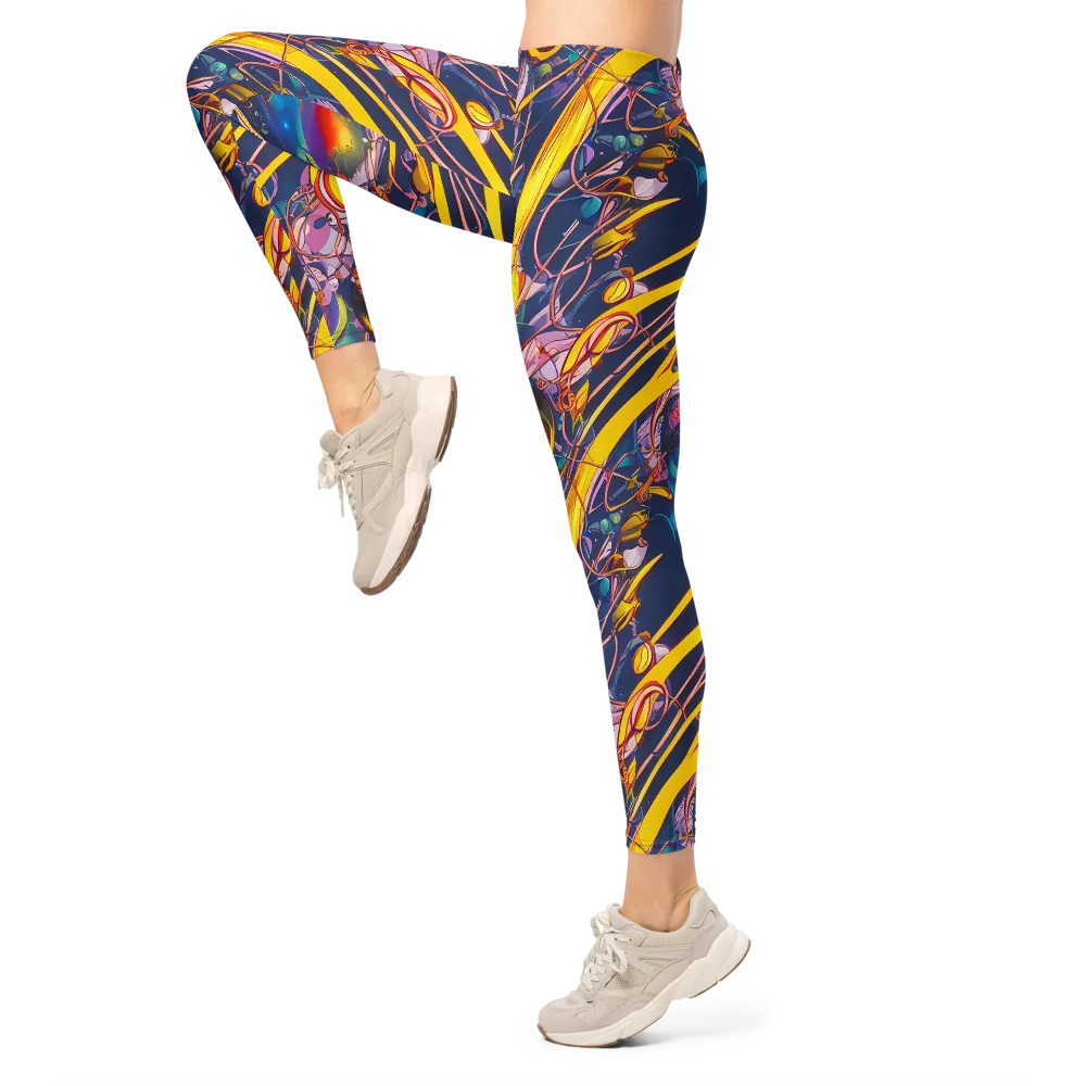 Vector Rhapsody on Leggings — Left