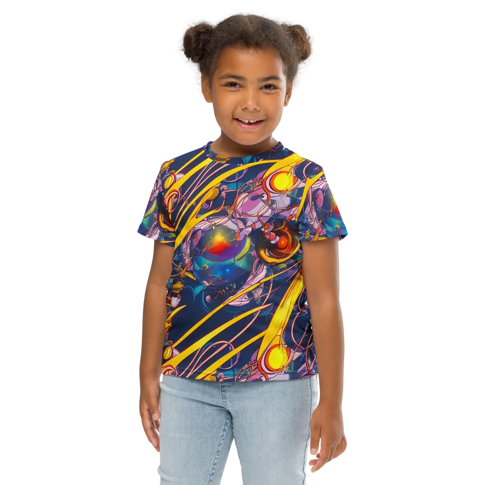 Vector Rhapsody on Kids Crew Neck T-Shirt — Front