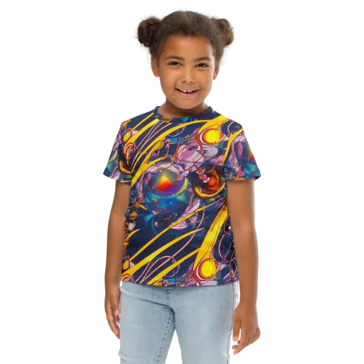 Vector Rhapsody on a Kids Crew Neck T-Shirt