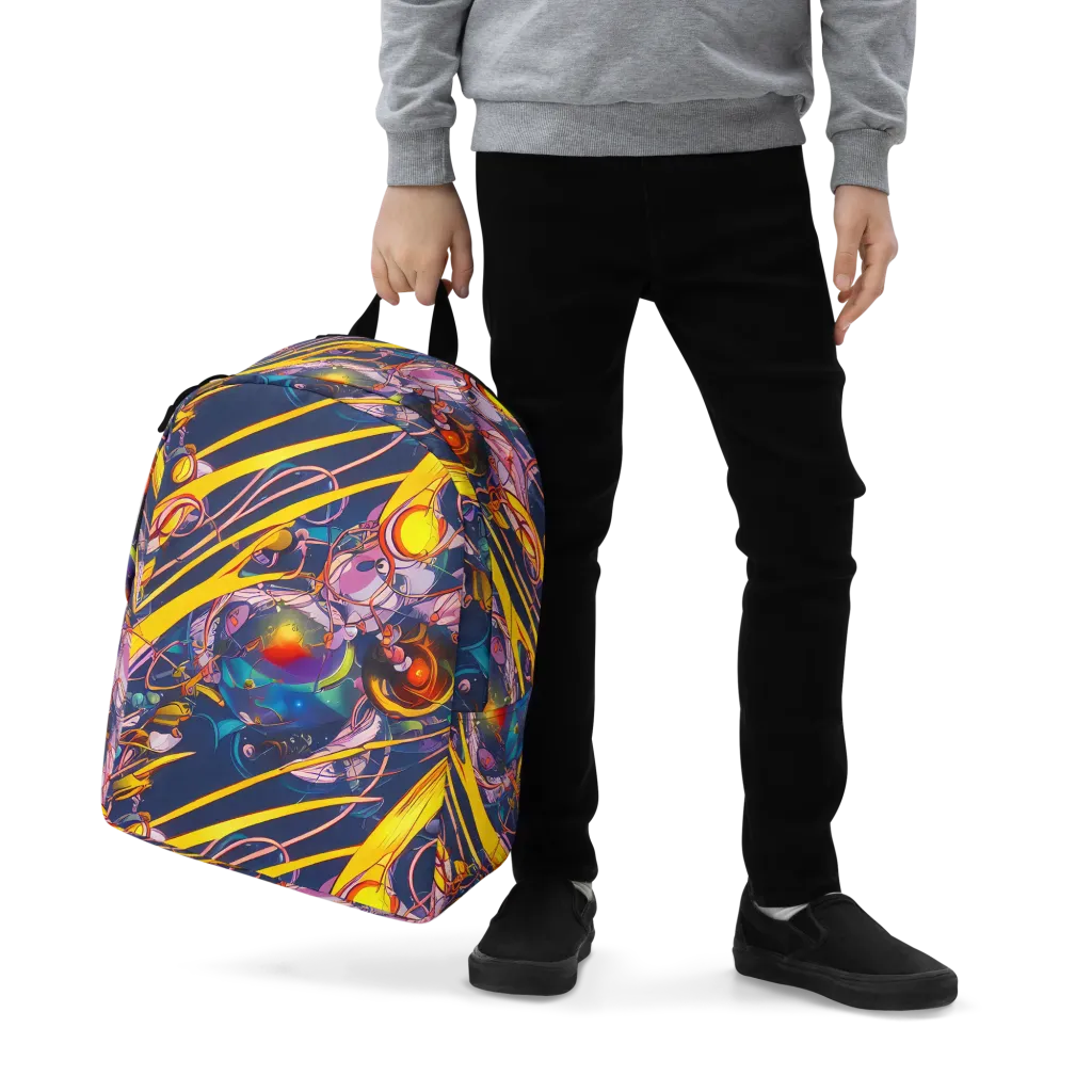 Vector Rhapsody on Minimalist Backpack — Zoomed-in