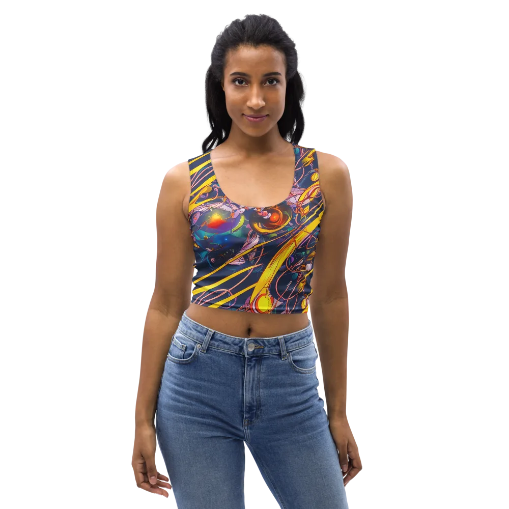 Vector Rhapsody on Crop Top — Front