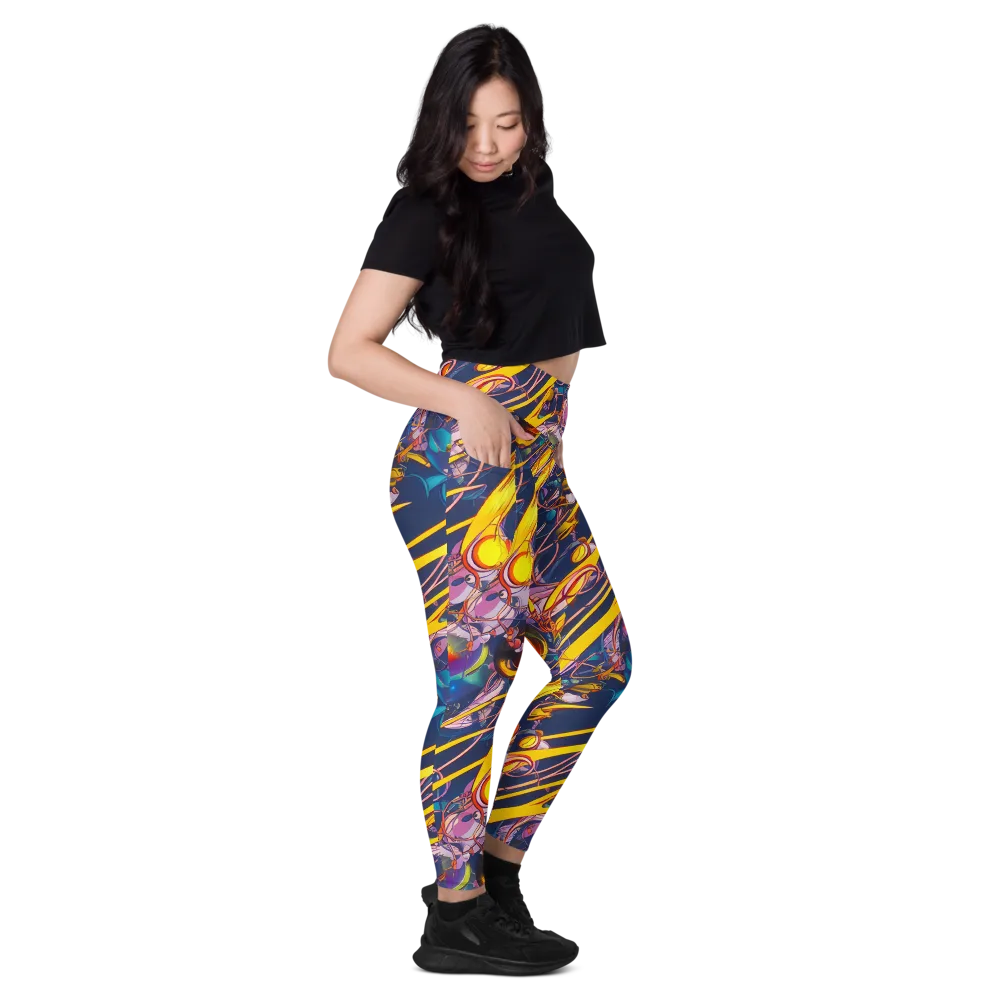 Vector Rhapsody on Leggings with Pockets — Right